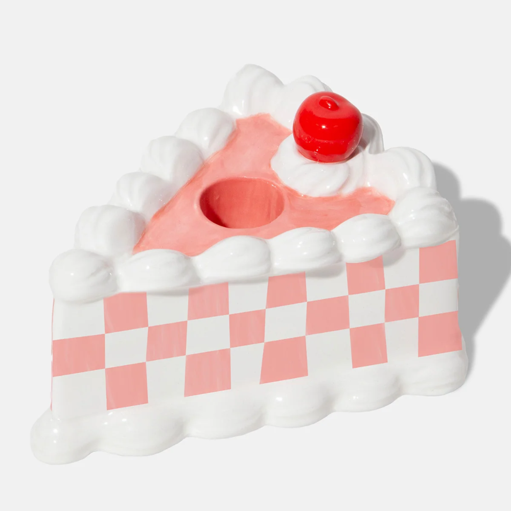 Kuchenstück-Kerzenhalter