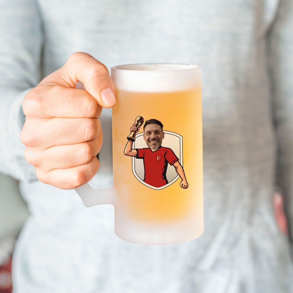Personalisierbarer WM-Bierkrug mit Foto