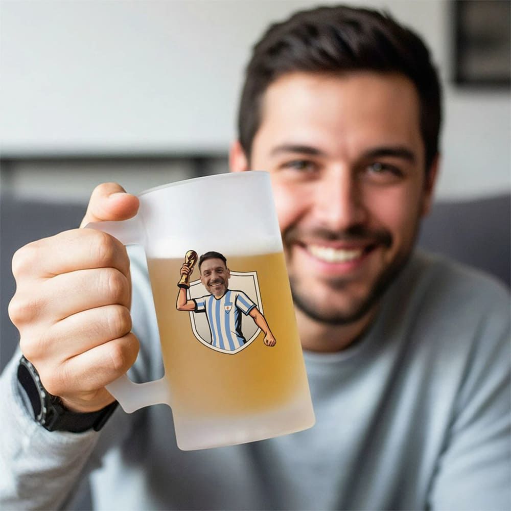 Personalisierbarer WM-Bierkrug mit Foto