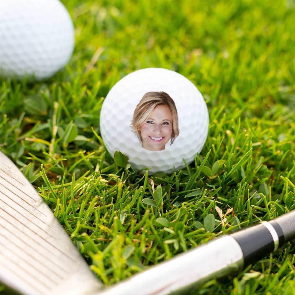 Personalisierbare Golfbälle 3er Set mit Gesicht
