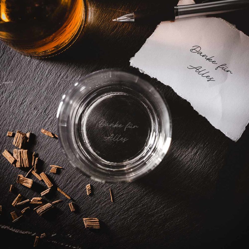 Personalisierbares Whisky Glas mit deiner Handschrift