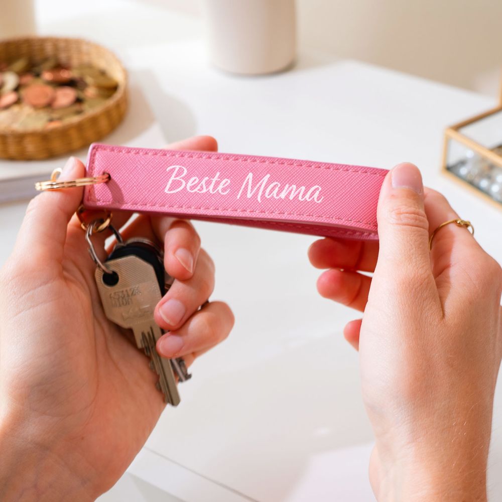 Personalisierbares Lederband mit Text