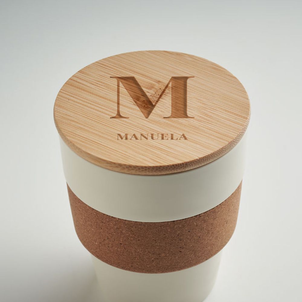 Personalisierbarer Kaffeebecher mit Monogramm