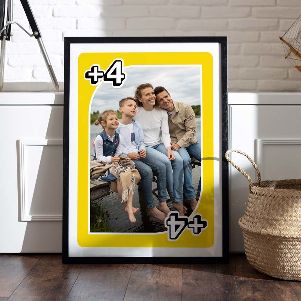 Personalisierbares Poster Spielkarte mit Foto