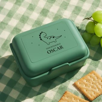 Personalisierbare Brotdose mit Tier und Namen