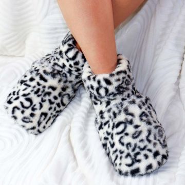Erwärmbare Kuschel-Boots - Leopard M